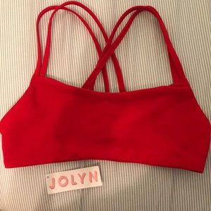 NWT Jolyn red Fendrick swim top